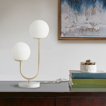 wilifred white gold table lamp   