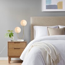 wilifred white gold table lamp   