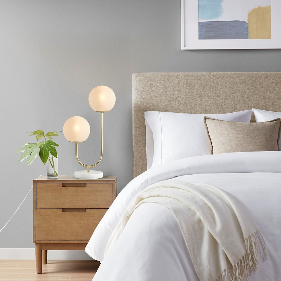 wilifred white gold table lamp   
