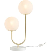 wilifred white gold table lamp   