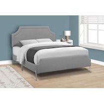 willard gray queen bed   