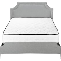 willard gray queen bed   