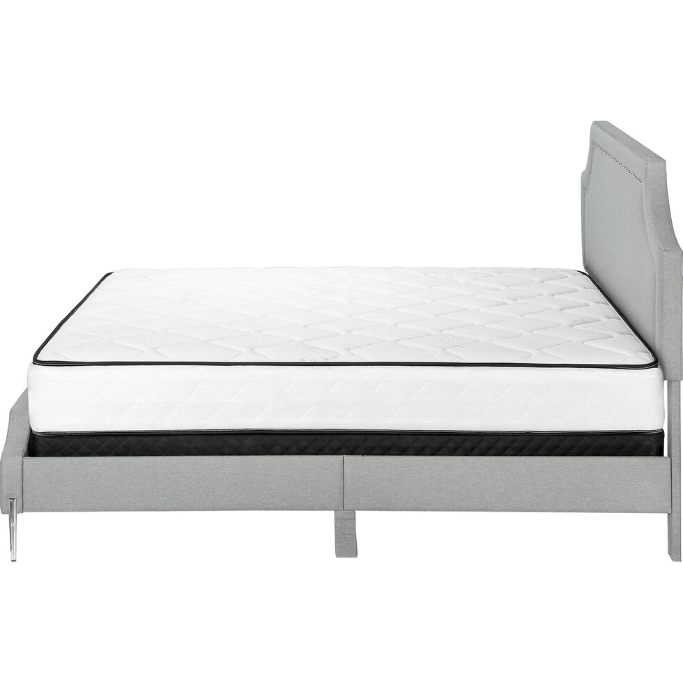 willard gray queen bed   