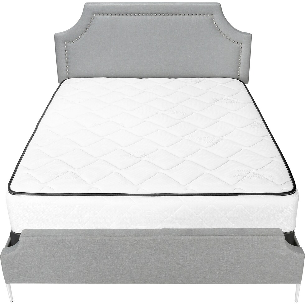willard gray queen bed   