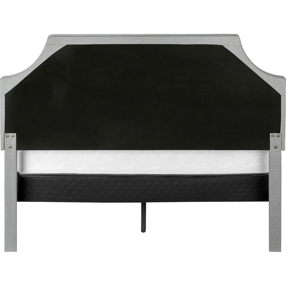 willard gray queen bed   