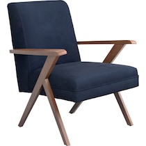 william blue accent chair   