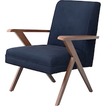 william blue accent chair   