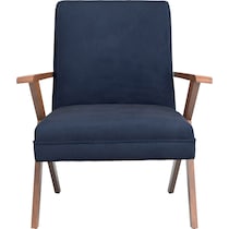 william blue accent chair   