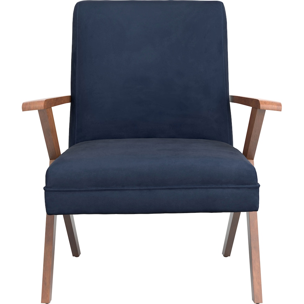 william blue accent chair   