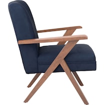 william blue accent chair   