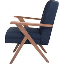 william blue accent chair   