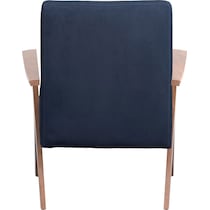 william blue accent chair   
