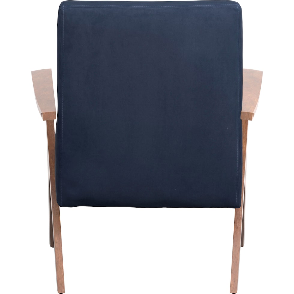 william blue accent chair   