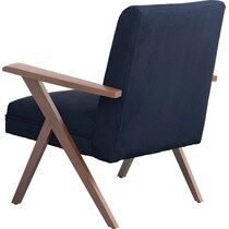 william blue accent chair   