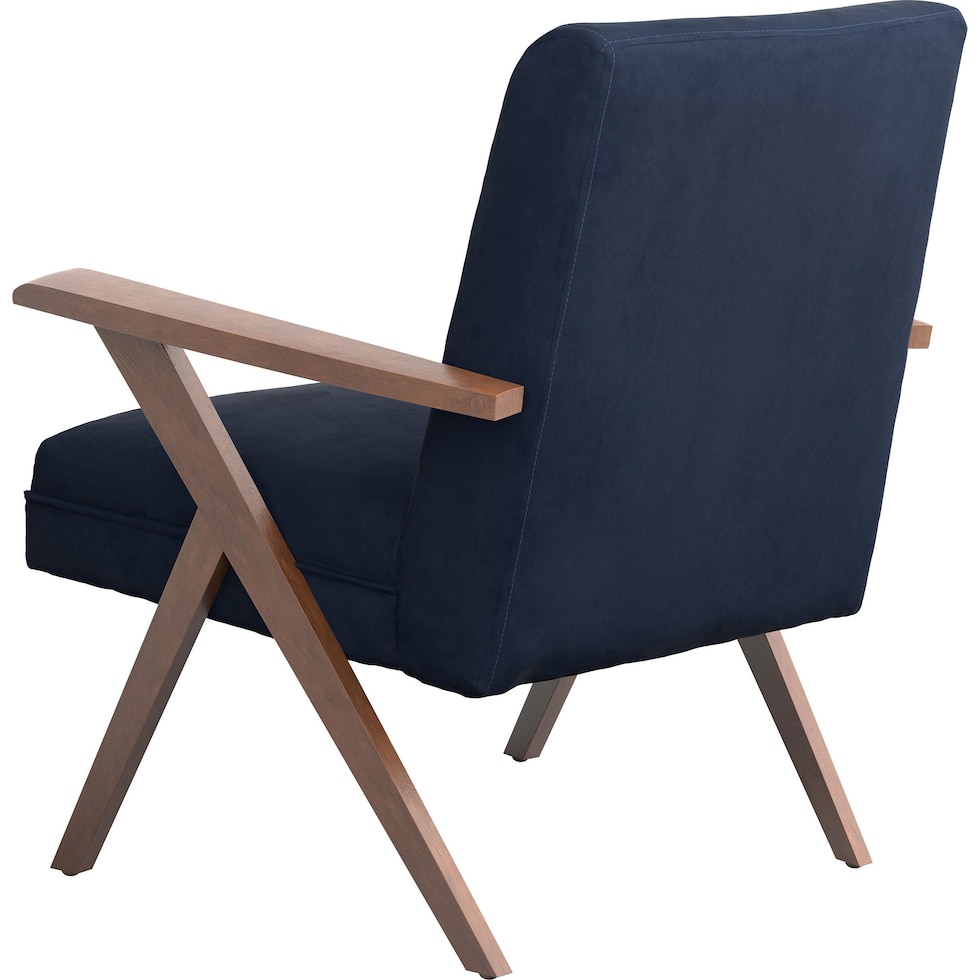 william blue accent chair   