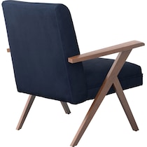 william blue accent chair   