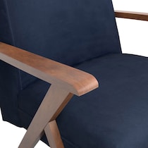 william blue accent chair   