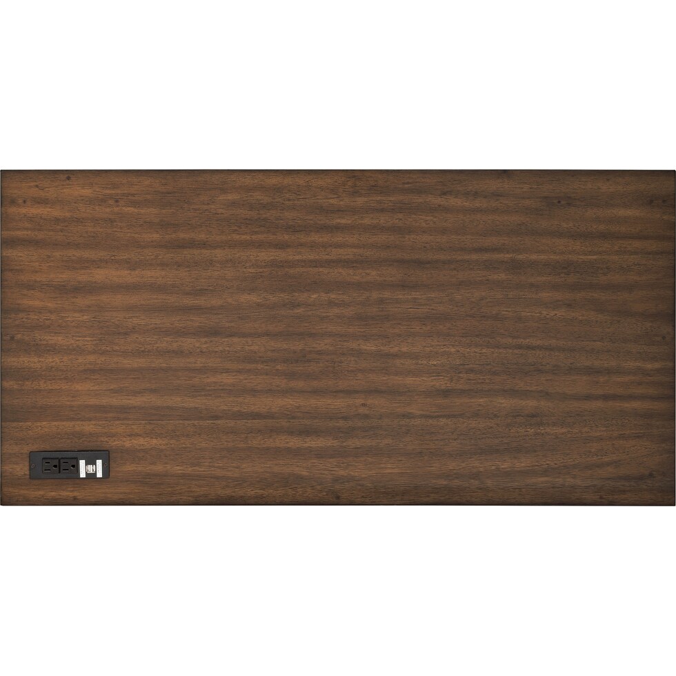 william dark brown desk   
