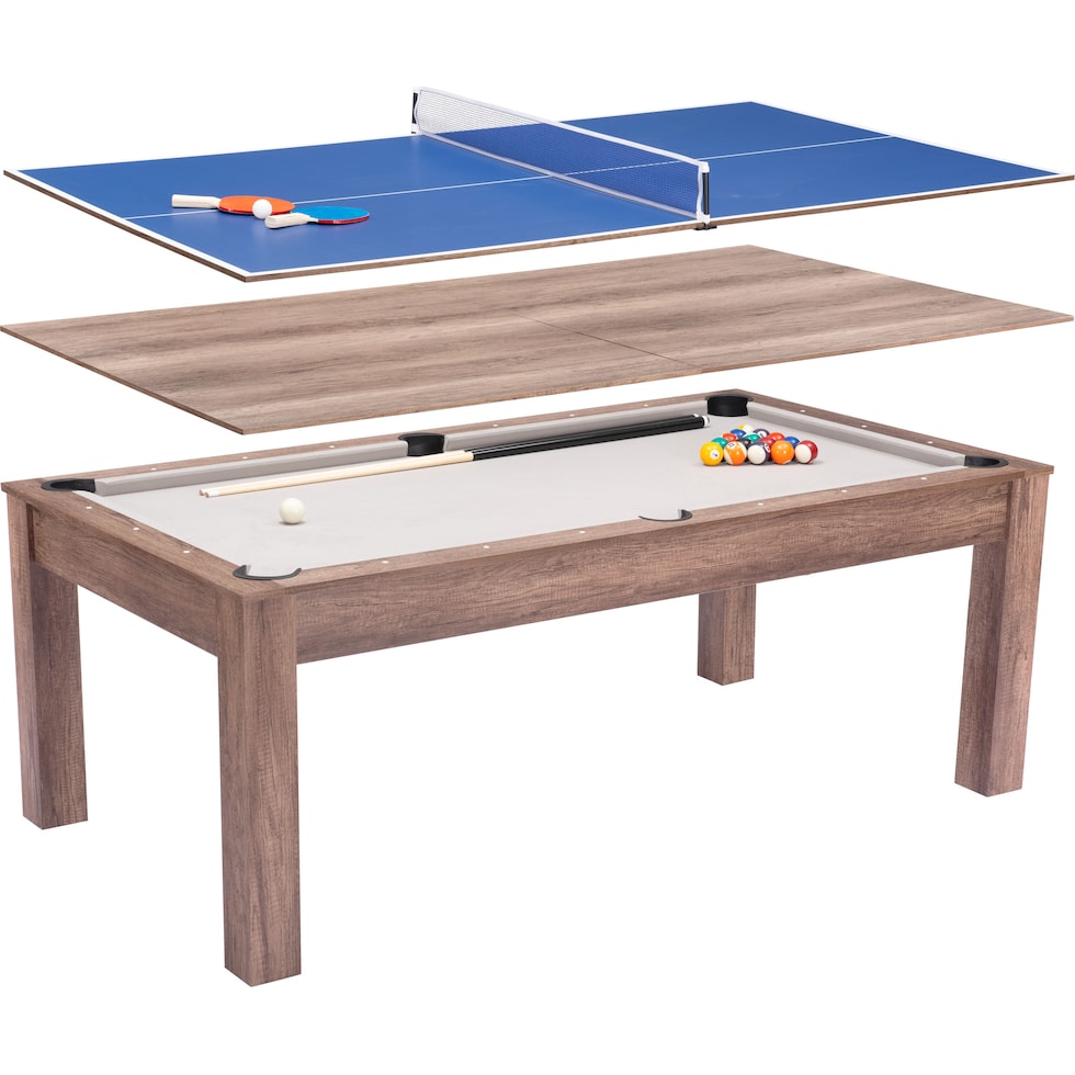 willis light brown gaming table   