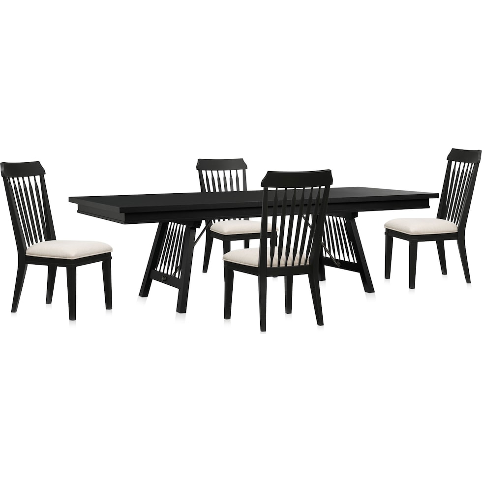 willow spring black  pc dining room   