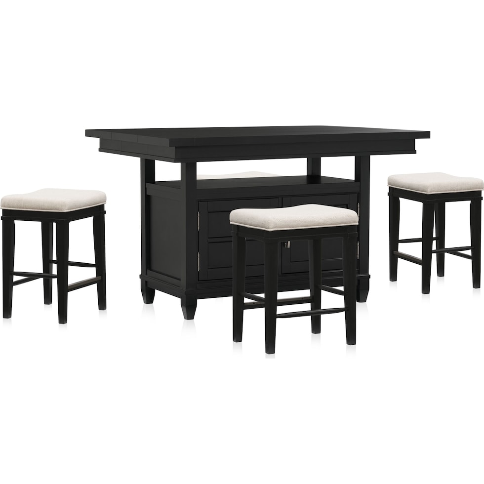 willow spring black  pc dining room   