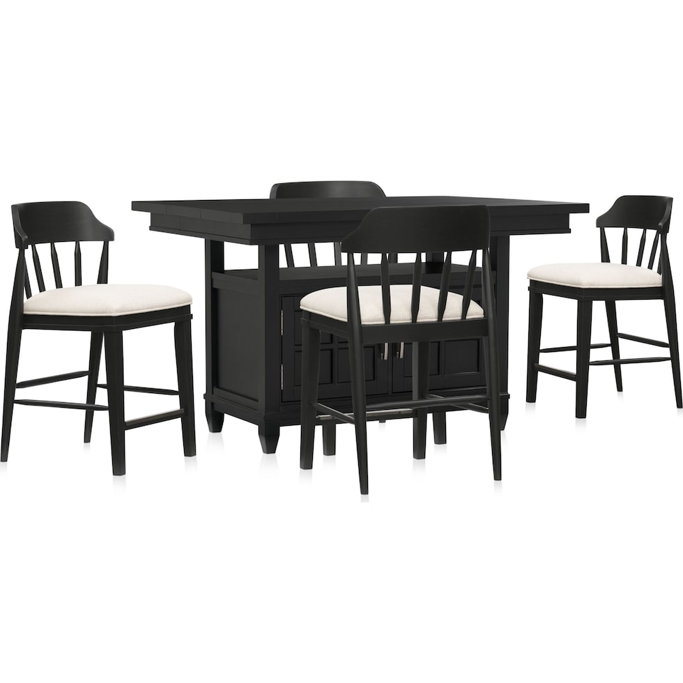 willow spring black  pc dining room   