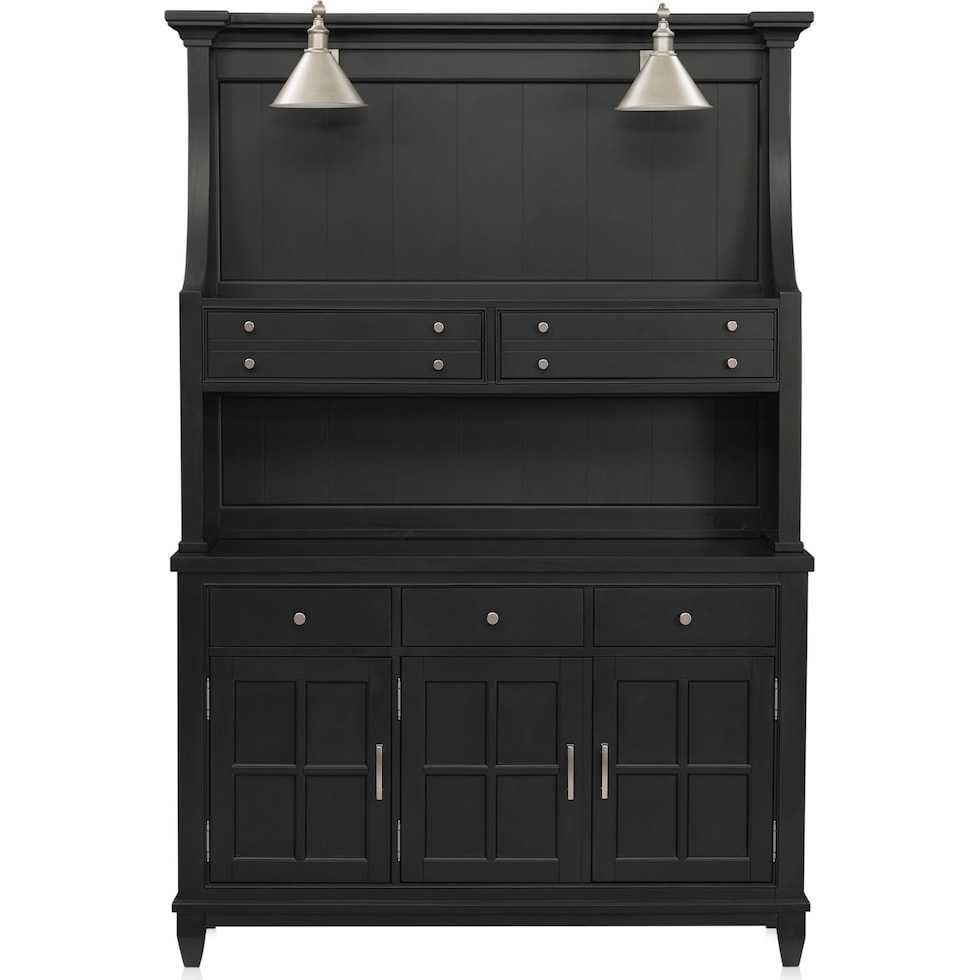 willow spring black hutch   