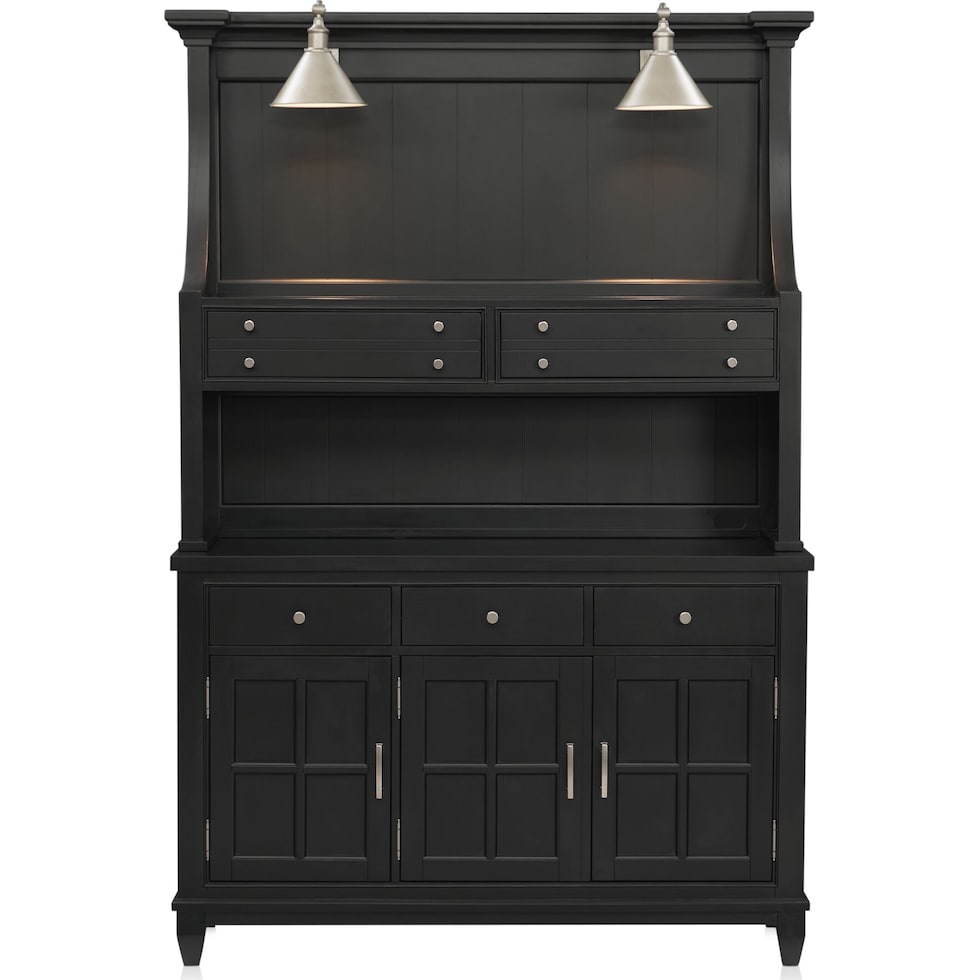 willow spring black hutch   