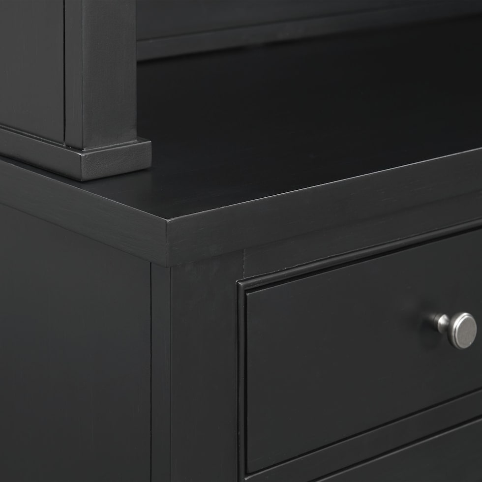 willow spring black hutch   