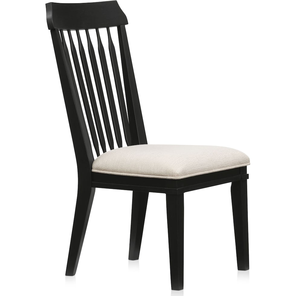 willow spring black side chair   