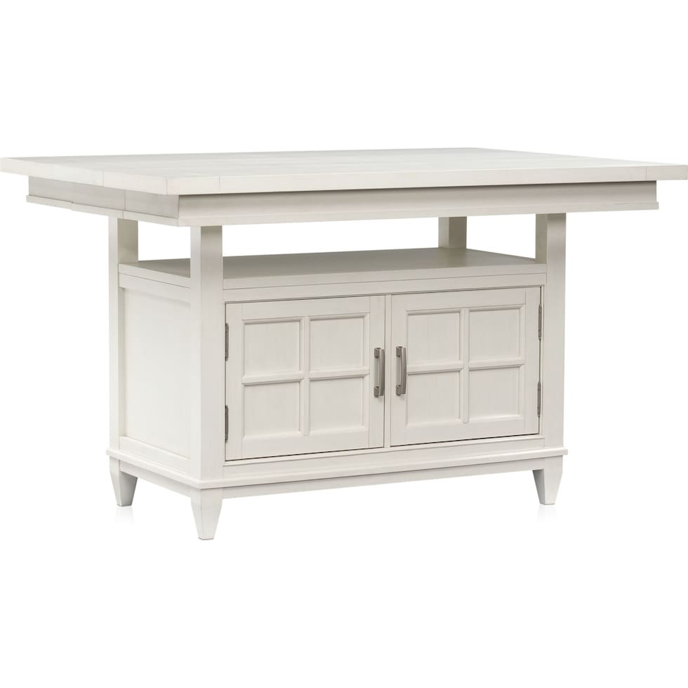 willow spring ivory black  pc counter height dining room   