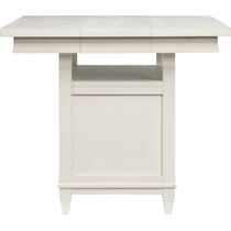 willow spring ivory black  pc counter height dining room   