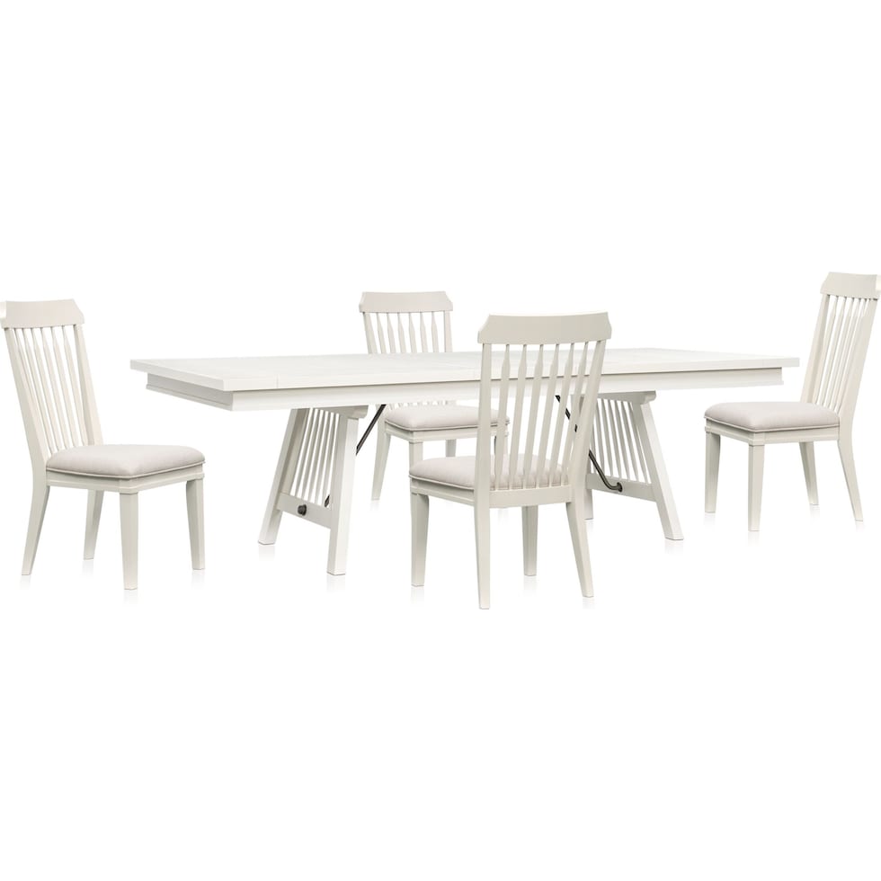 willow spring white  pc dining room   