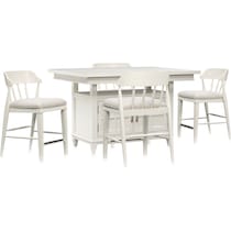 willow spring white  pc dining room   