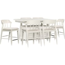 willow spring white  pc dining room   