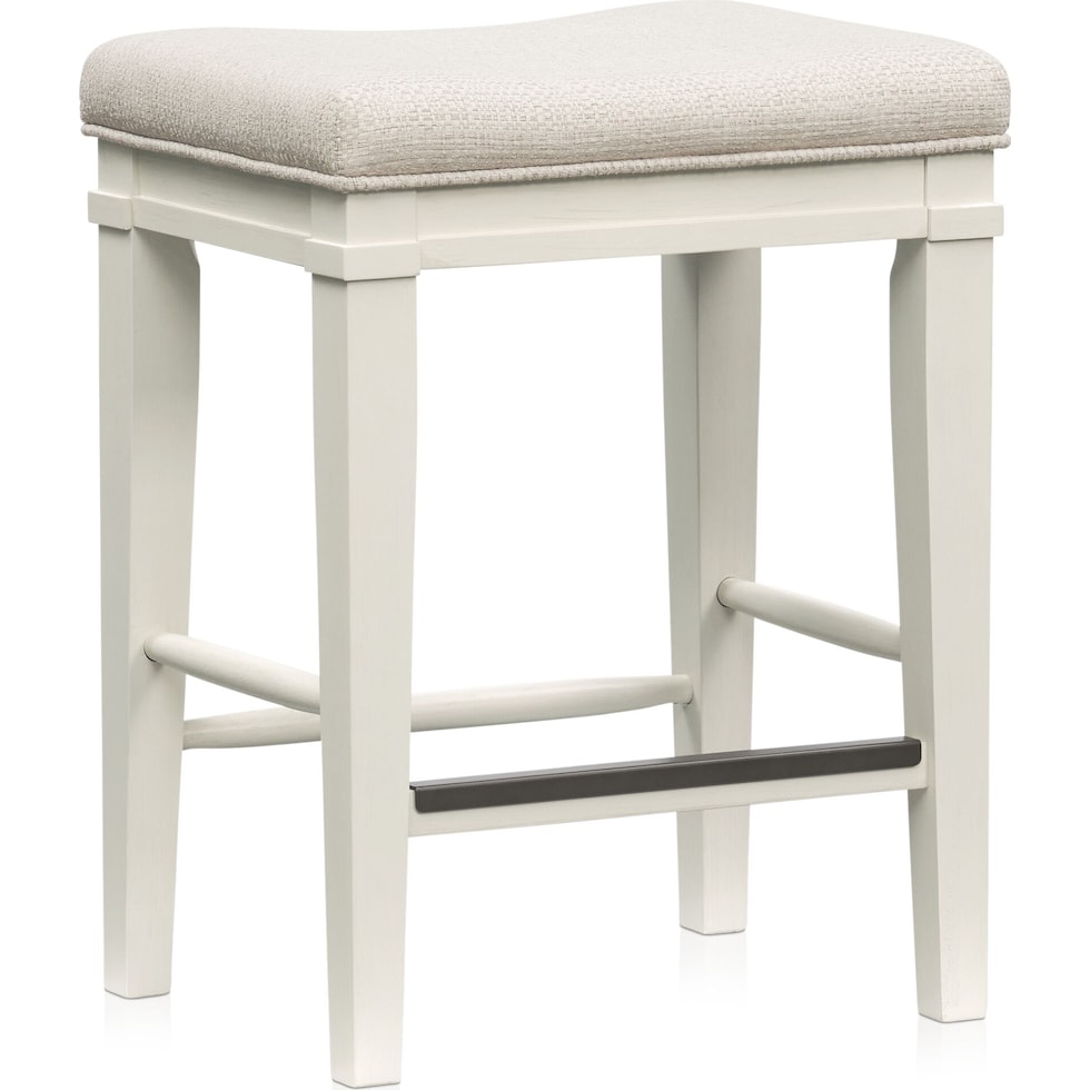 willow spring white counter height stool   