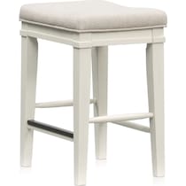 willow spring white counter height stool   