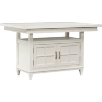 willow spring white kitchen island   