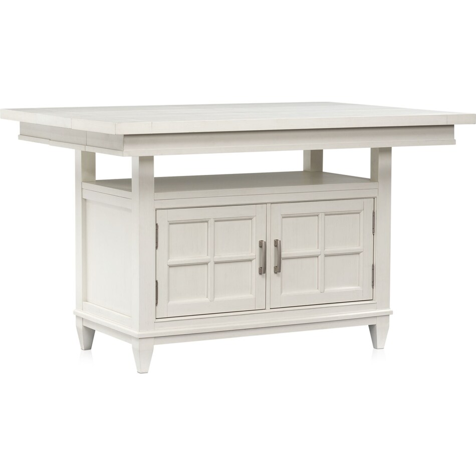 Willow Spring Extendable Kitchen Island Ivory Value City Furniture