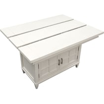 willow spring white kitchen island   