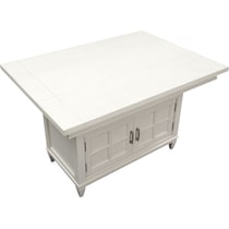 willow spring white kitchen island   