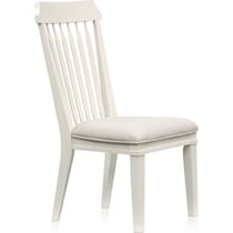 willow spring white side chair   
