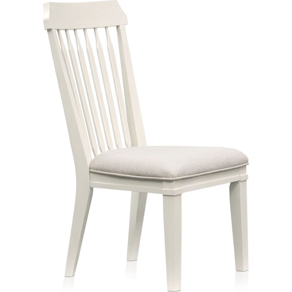 willow spring white side chair   
