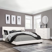 willow white queen bed   