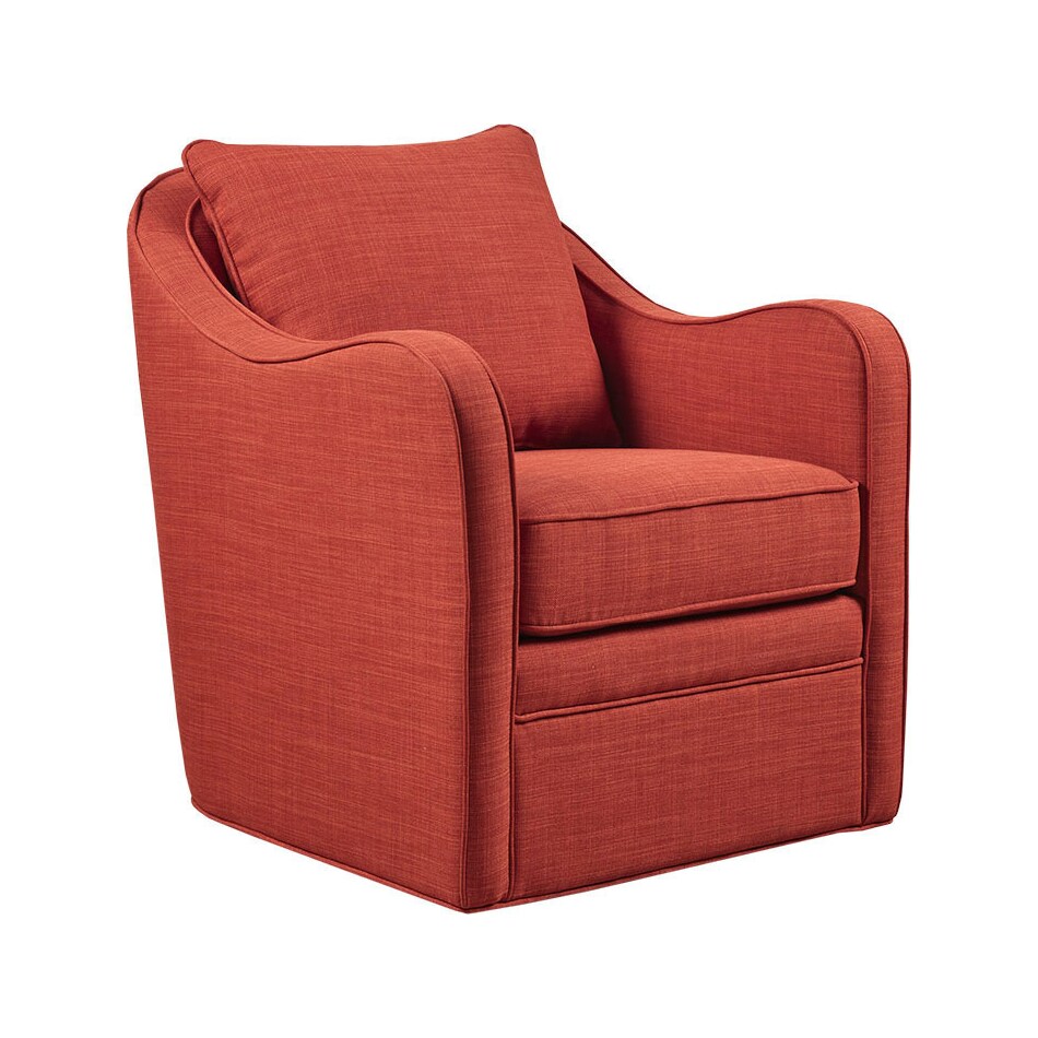 Willshire Swivel Chair Orange Value City Furniture