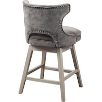 wilma gray counter height stool   