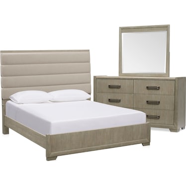 Wilshire 5-Piece Queen Bedroom Set with Dresser and Mirror