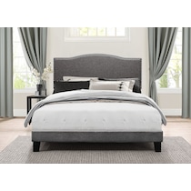 windsong gray king bed   