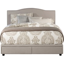 windsong gray queen bed   