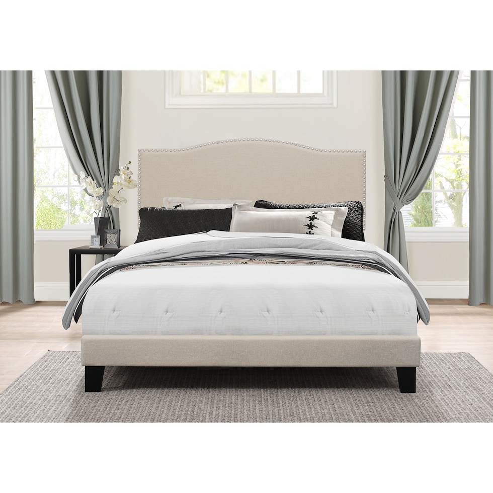 windsong white king bed   